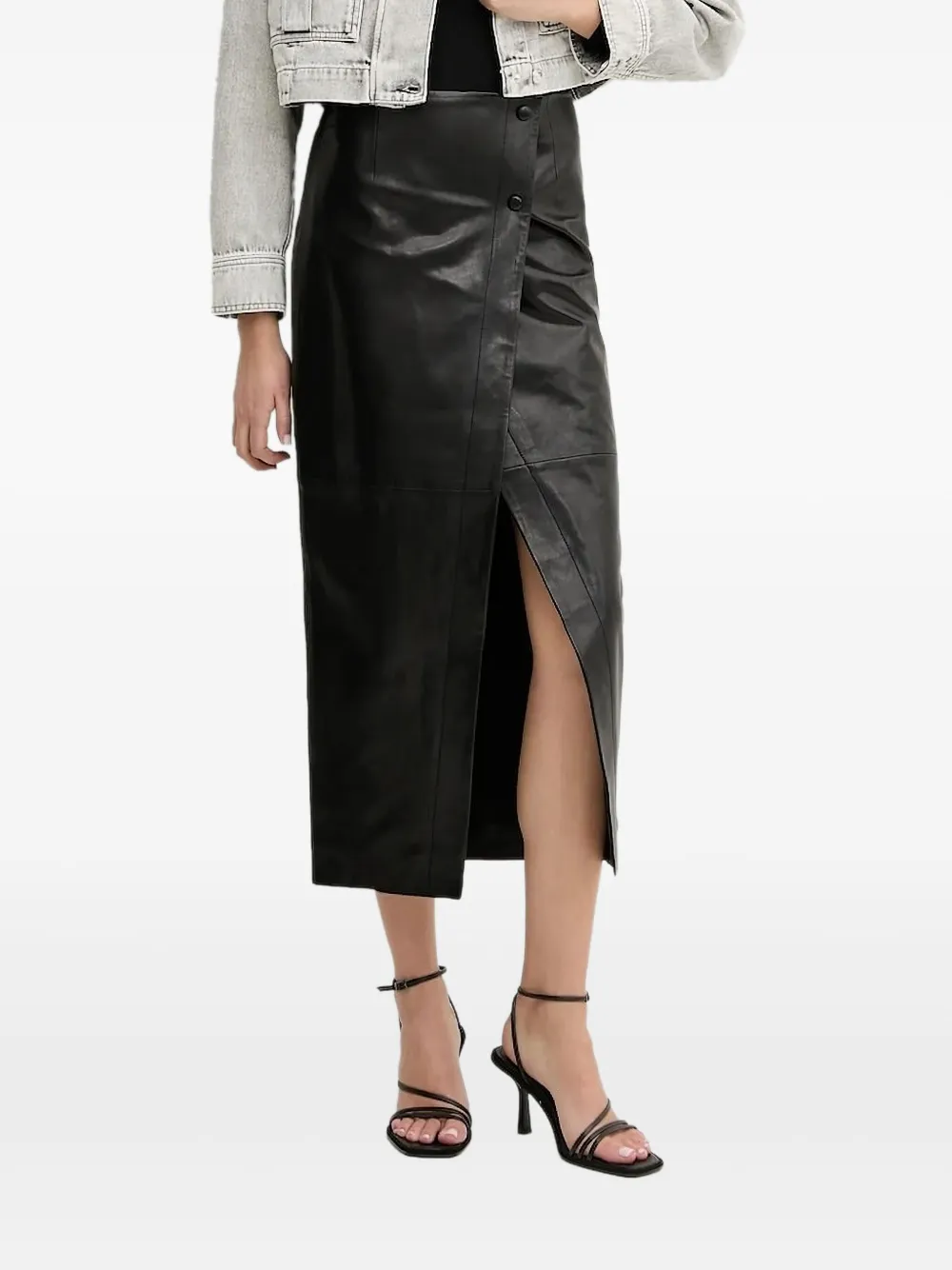 IRO Rok met knopen Zwart