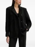 IRO double-breasted lurex overshirt - Black