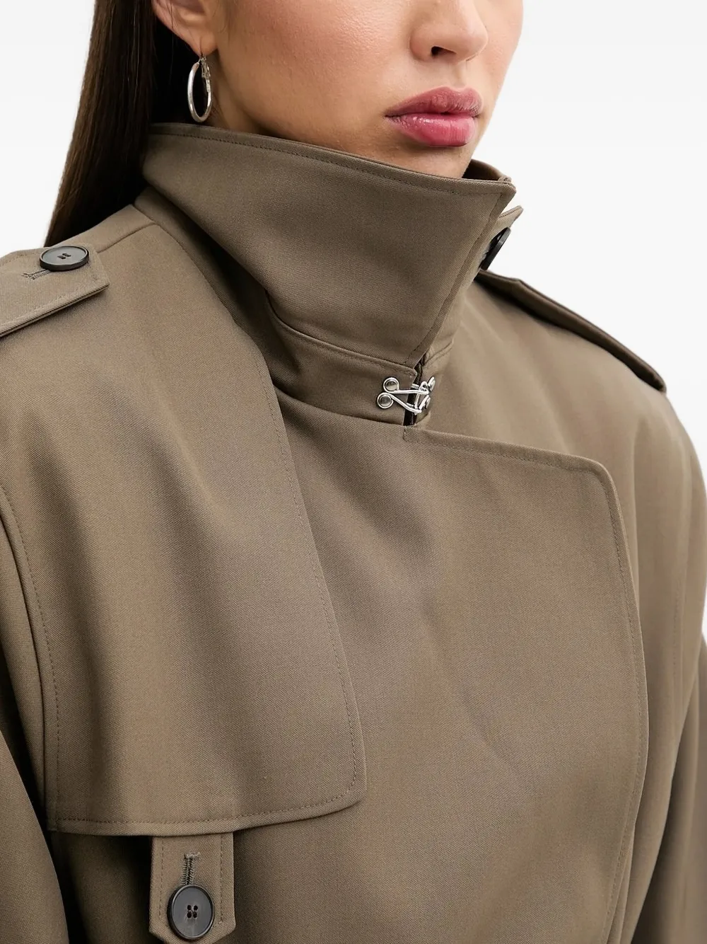 IRO belted double-breasted trench coat Bruin
