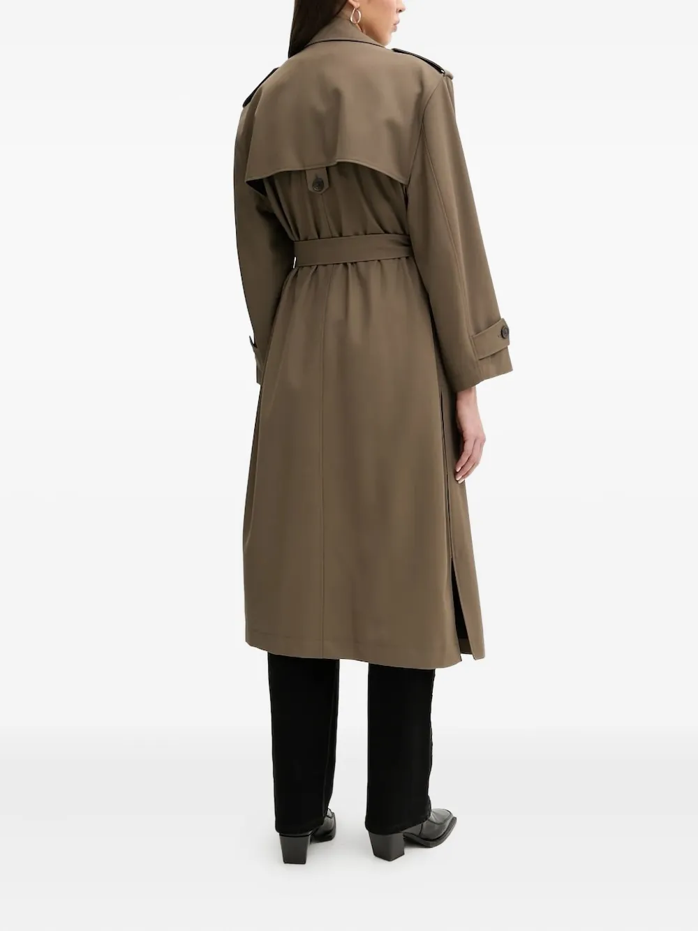 IRO belted double-breasted trench coat Bruin
