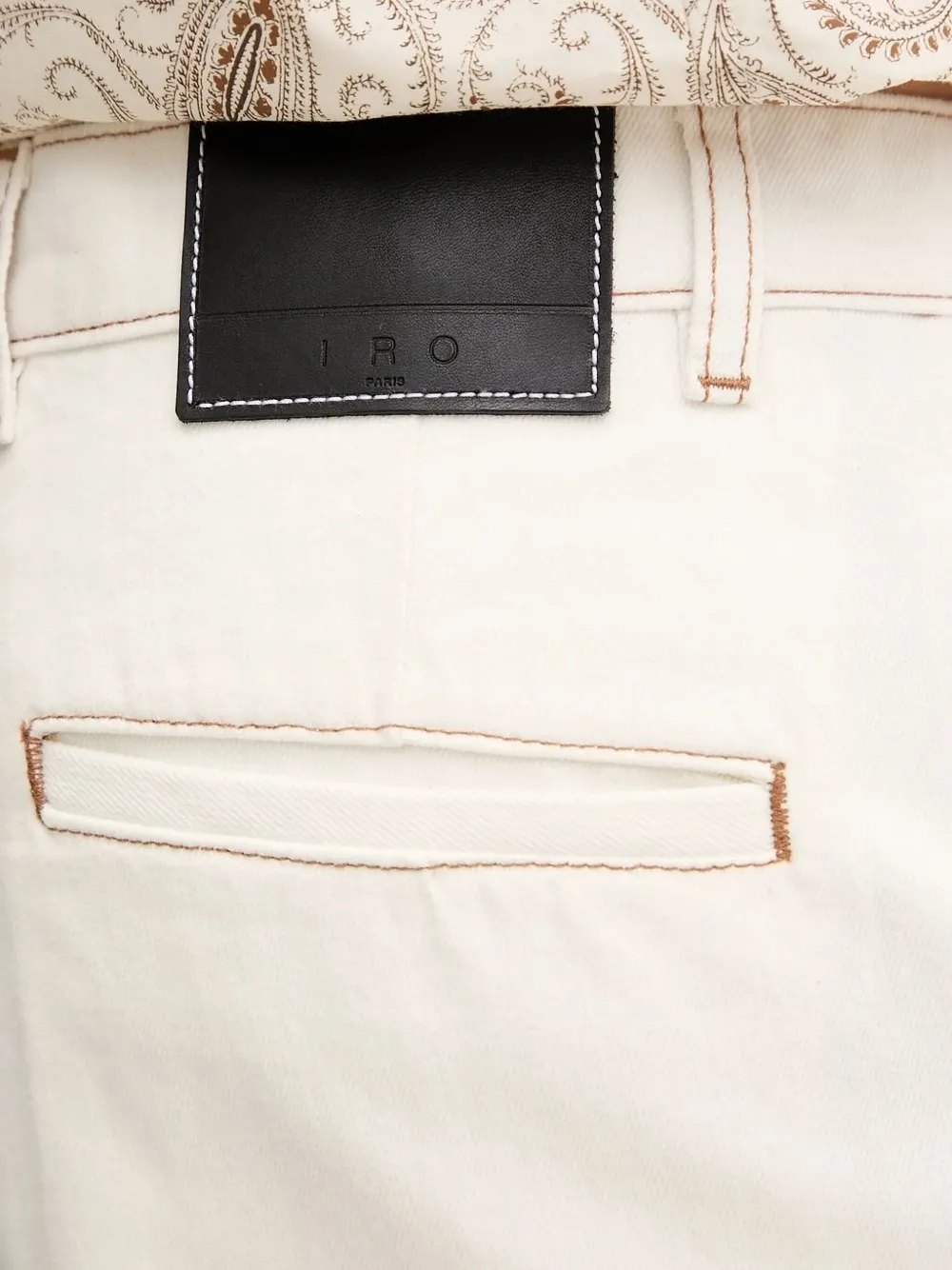 IRO Jeans met contrasterende stiksels Wit