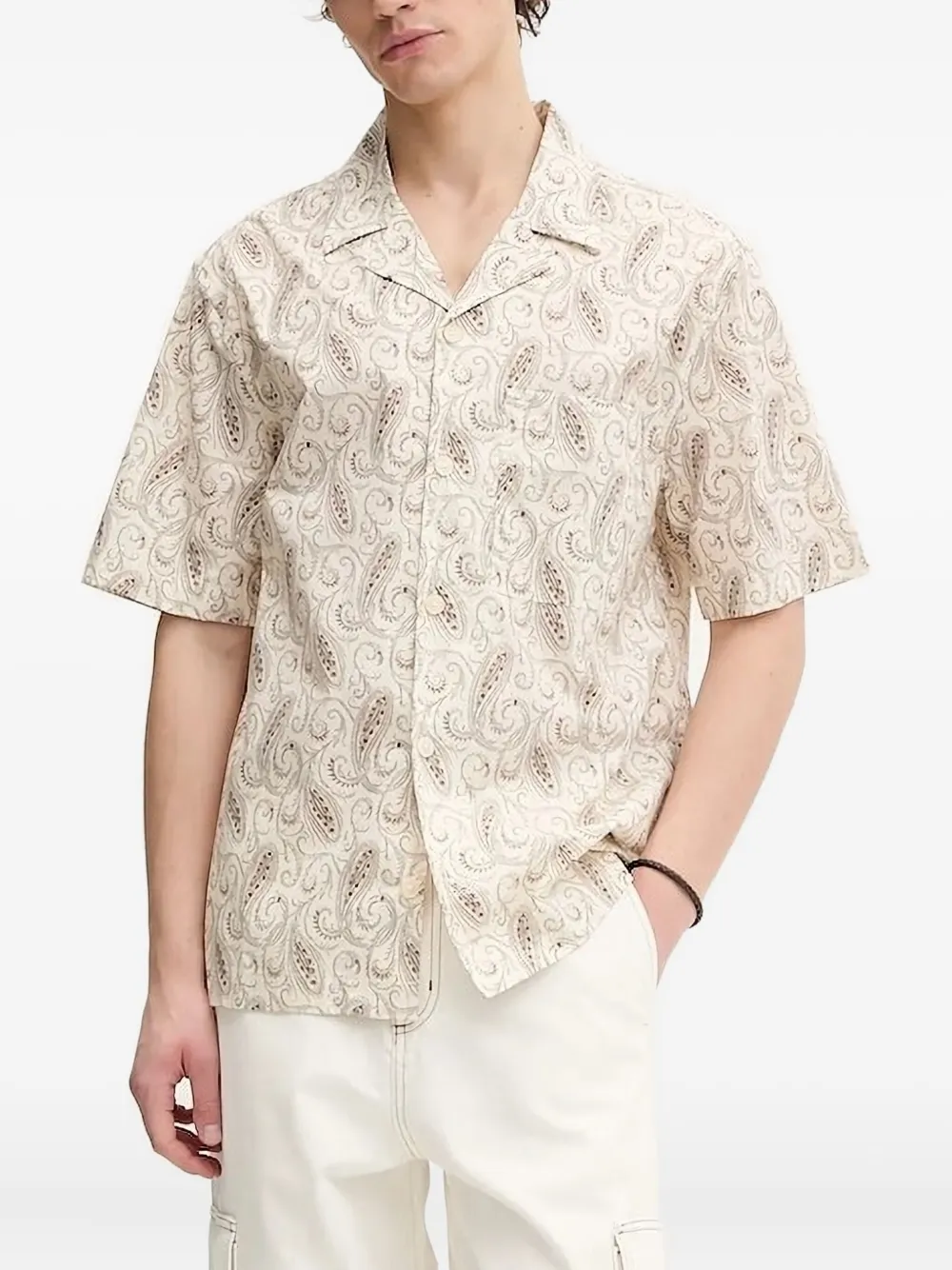 Iro Paisley-pattern Short-sleeve Shirt In Neutral