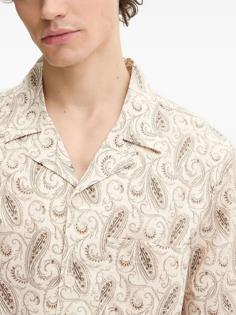 Iro Paisley-pattern Short-sleeve Shirt In Neutral