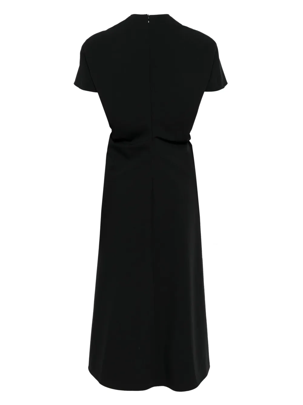 Cenere GB Midi-jurk met V-hals - Zwart