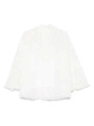 Zimmerman ブラウス ZIMMERMANN Vネック ブラウス | ブラック | FARFETCH JP