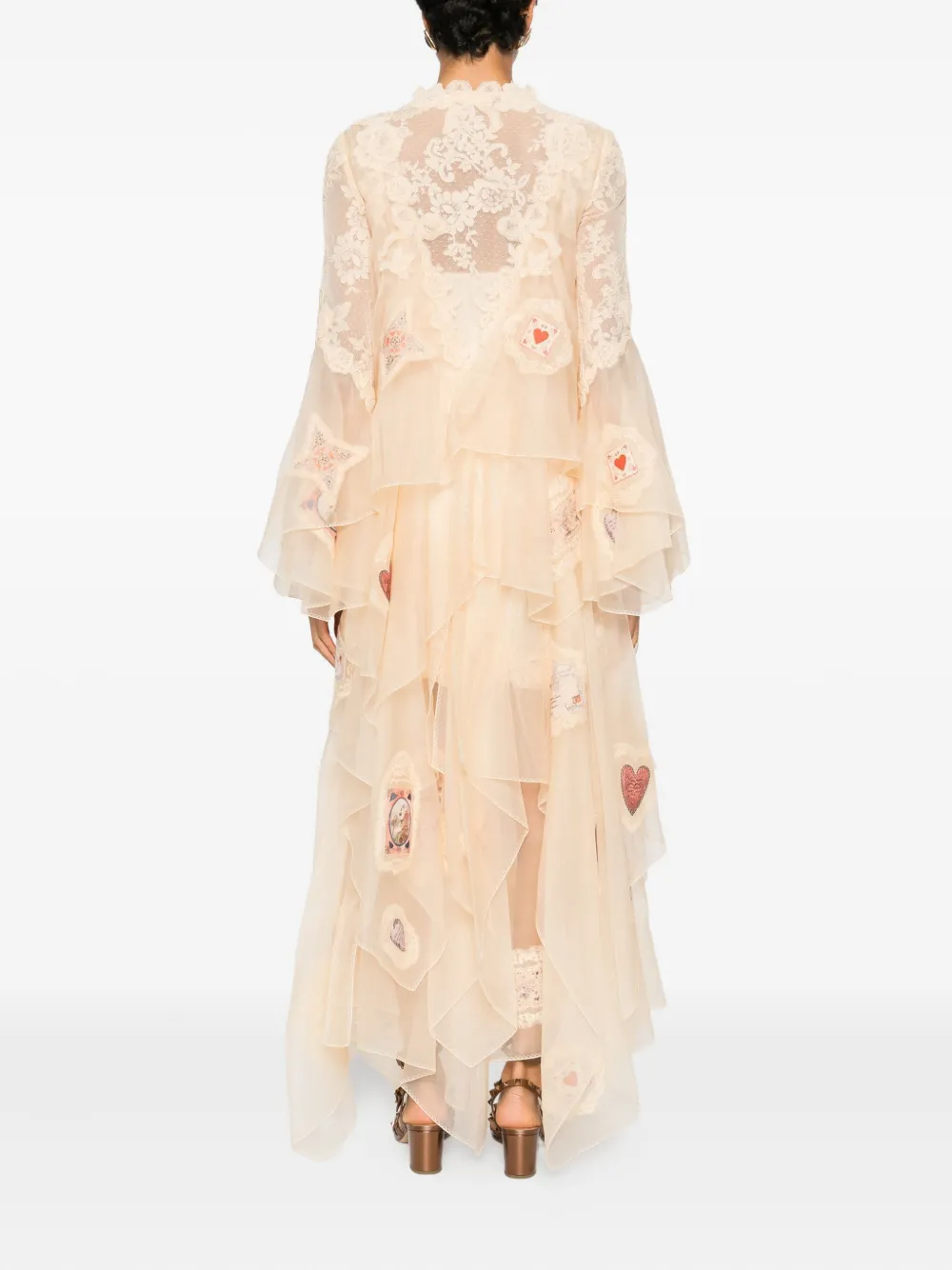 Zimmermann Hypnotic Cascade Dress In Neutral