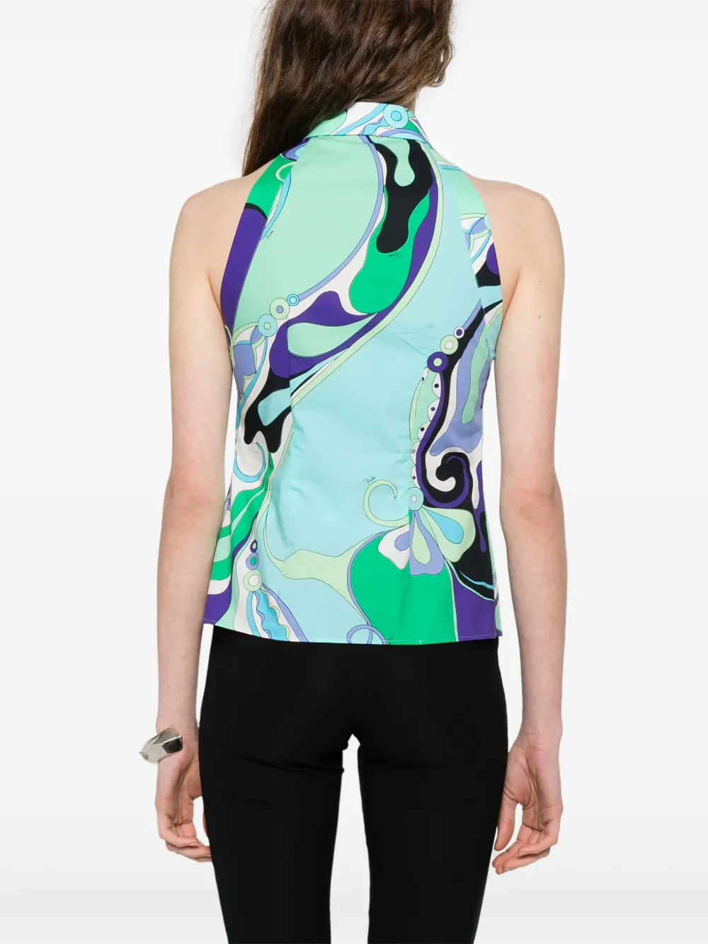 PUCCI Shirt met Marmo-print Groen