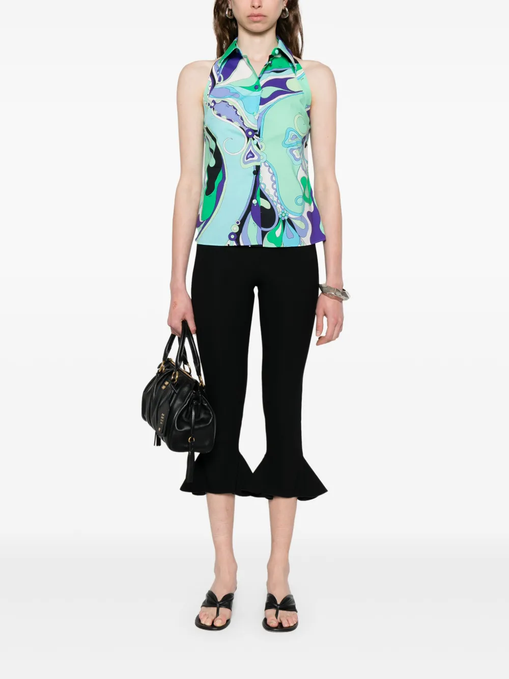 PUCCI Shirt met Marmo-print - Groen