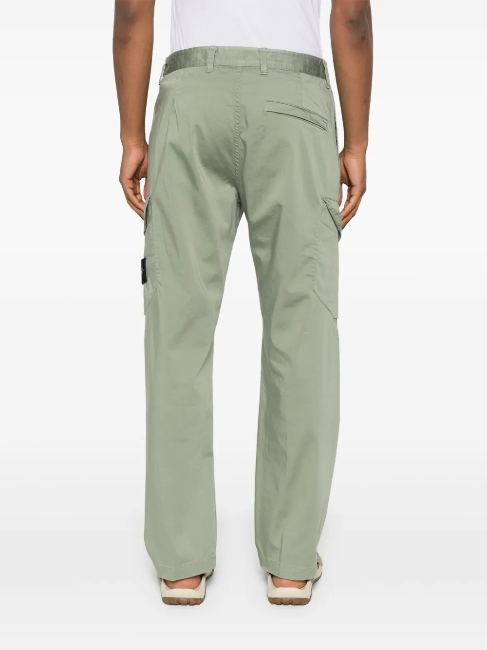 Stone Island Broek met Compass-logopatch Groen
