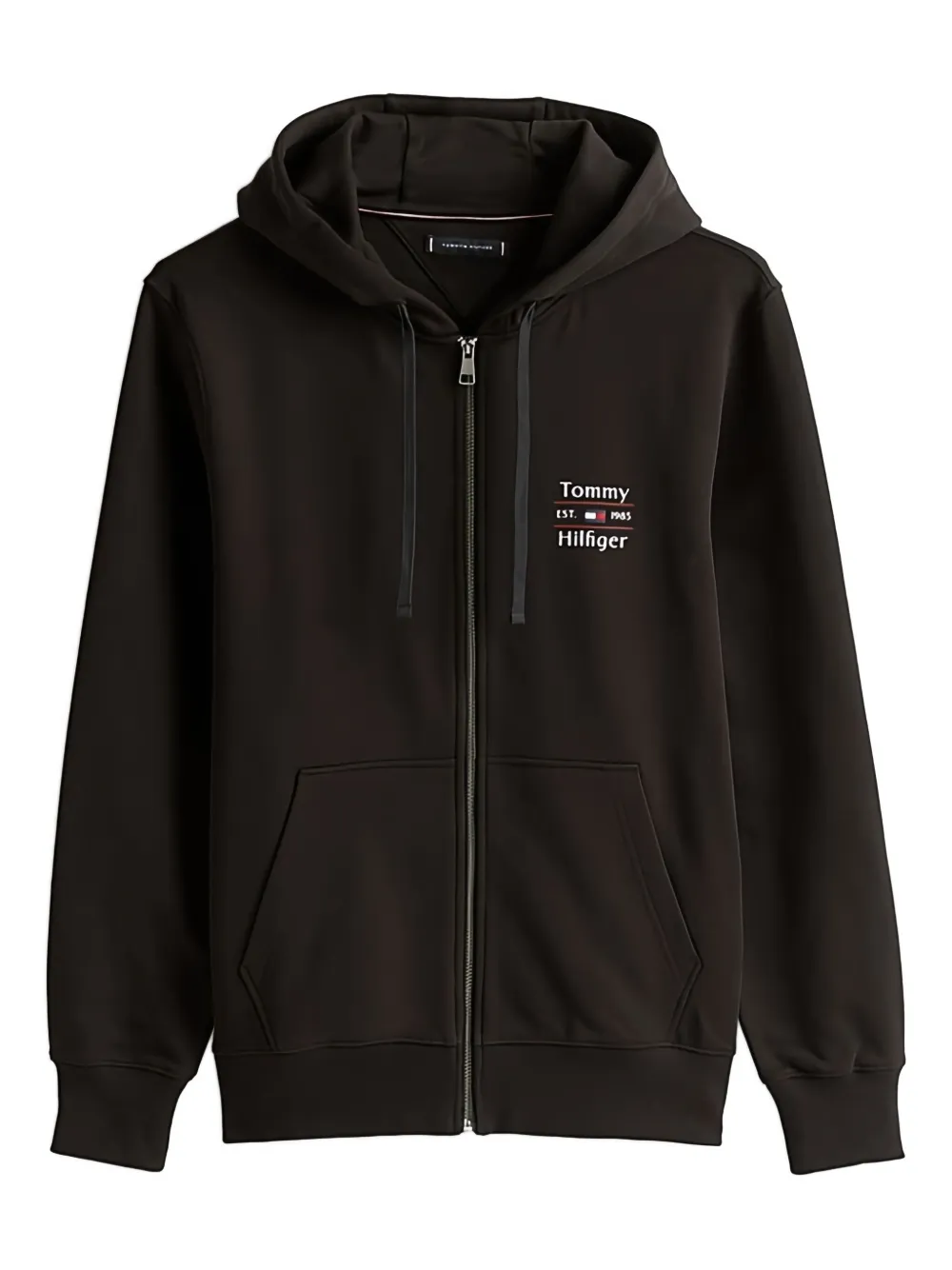 Tommy Hilfiger Hoodie met rits Zwart