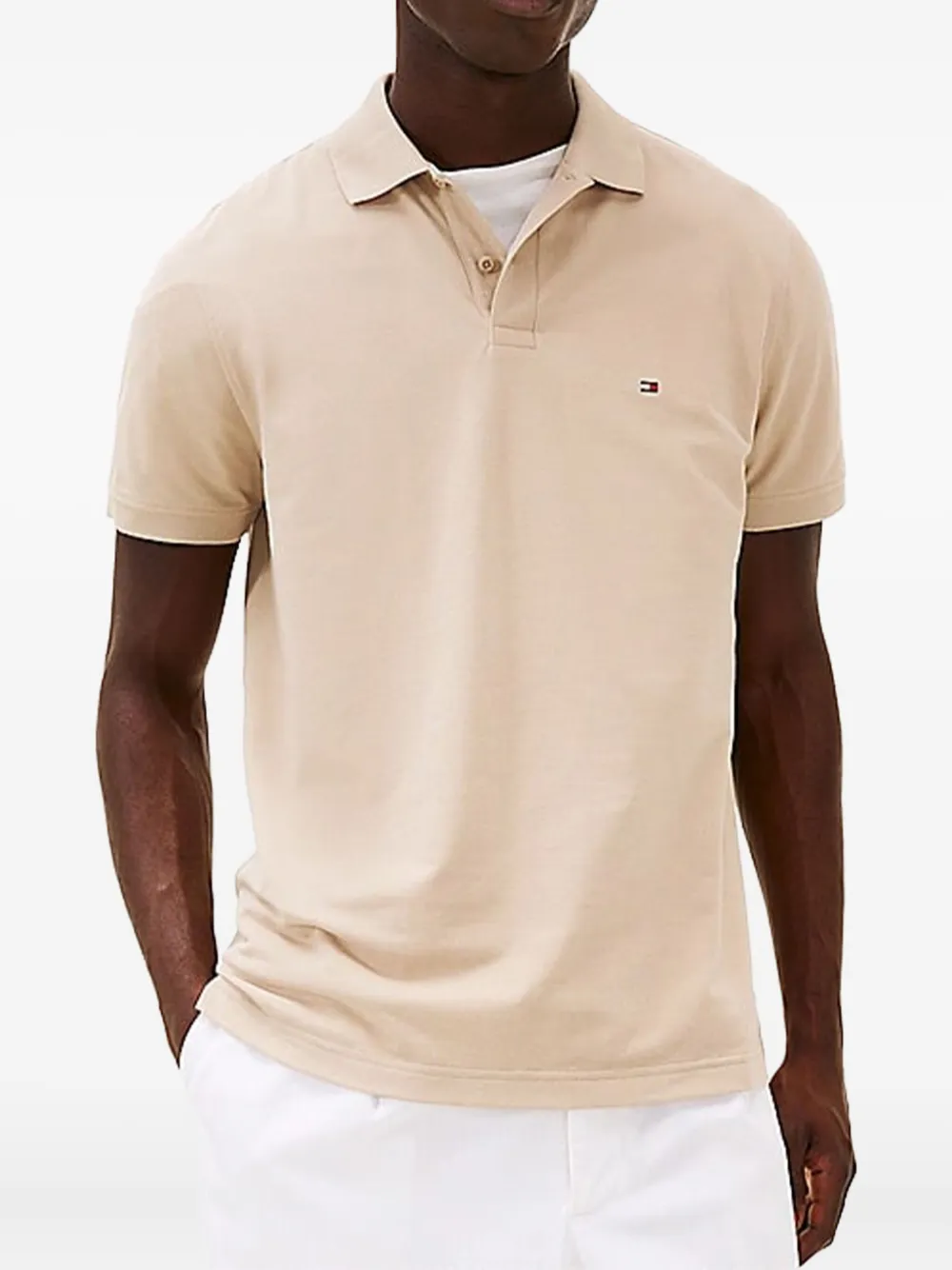 Tommy Hilfiger Poloshirt met logo Beige