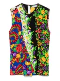 Versace Pre-Owned 1990s floral-print blouse - Black