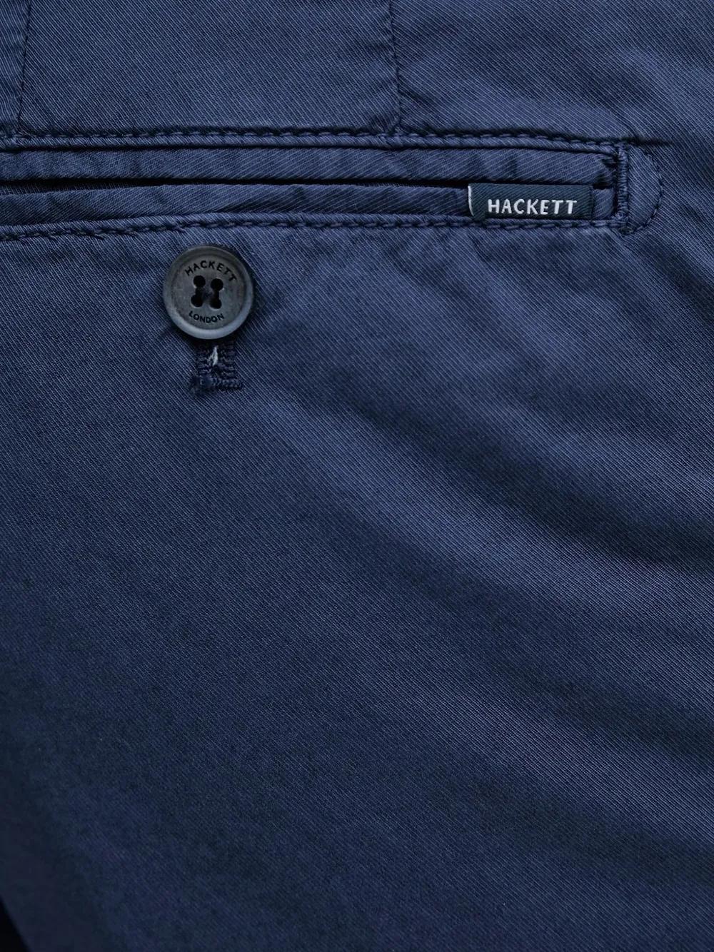 Hackett Shorts met knoopsluiting en platte voorkant Blauw