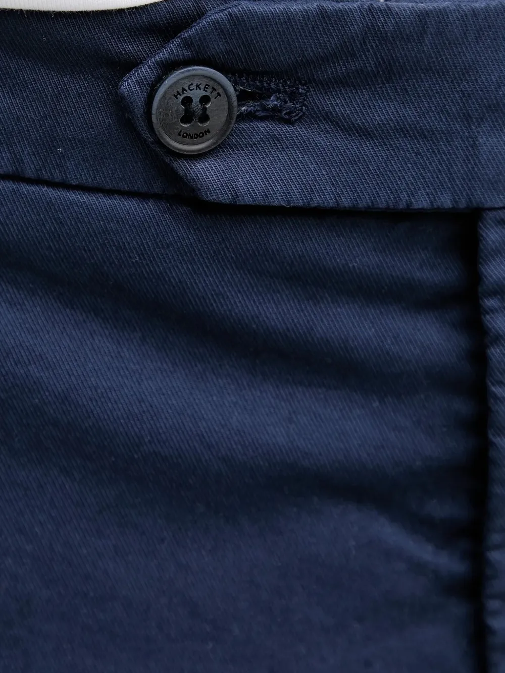 Hackett Shorts met knoopsluiting en platte voorkant Blauw