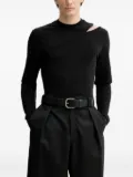 HELIOT EMIL cut-out long-sleeve T-shirt - Black
