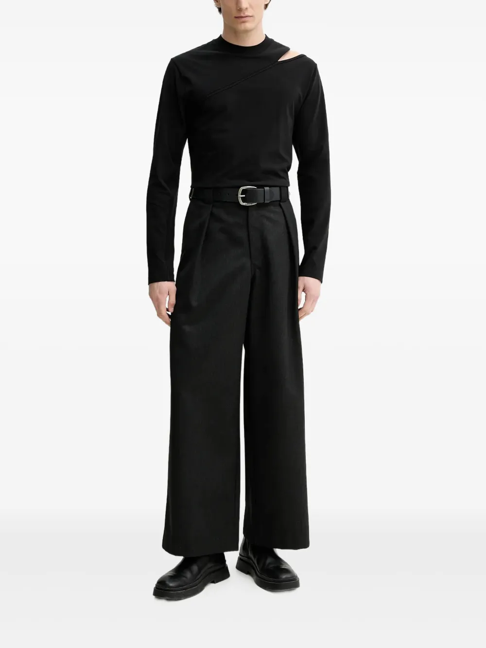 HELIOT EMIL T-shirt met lange mouwen - Zwart