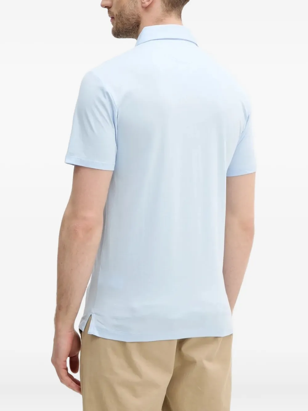 Hackett embroidered-logo polo shirt - Blauw