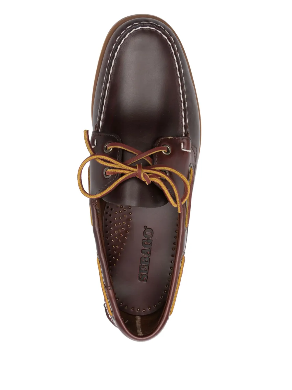 Sebago Leren bootschoenen Bruin