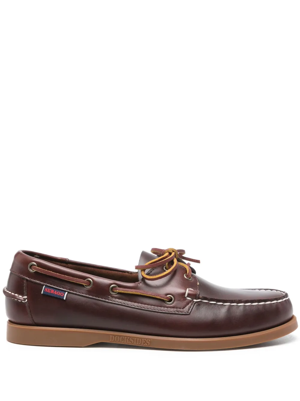 Sebago Leren bootschoenen Bruin
