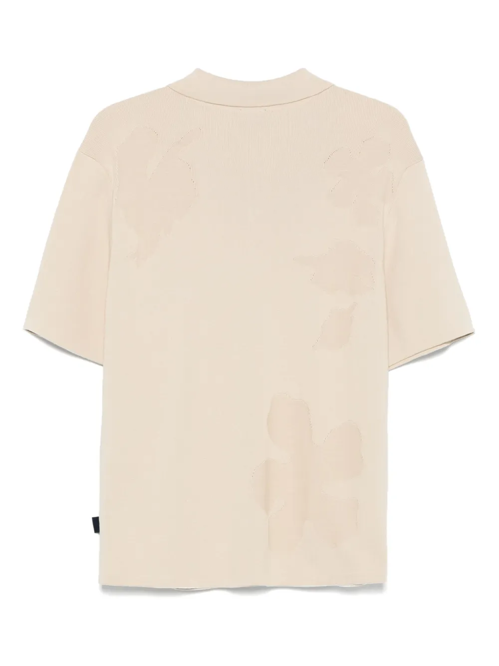Paul Smith Poloshirt met bloemen-jacquard - Beige