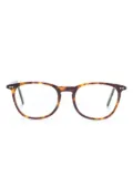 Lunor round-frame glasses - Brown