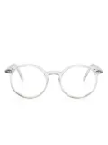 Lunor round-frame glasses - White