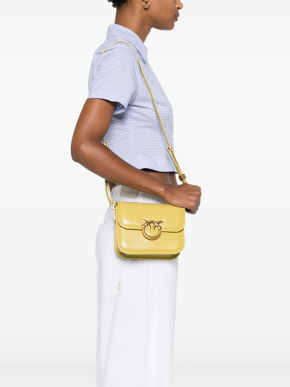 PINKO Love Box crossbodytas Groen