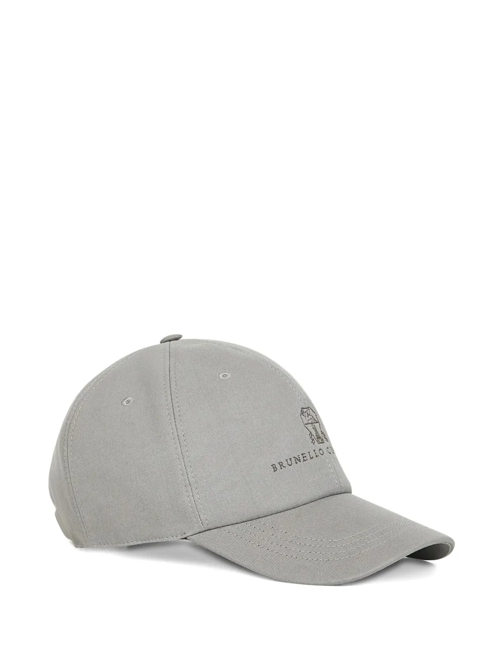 Brunello Cucinelli Pet met geborduurd logo Grijs