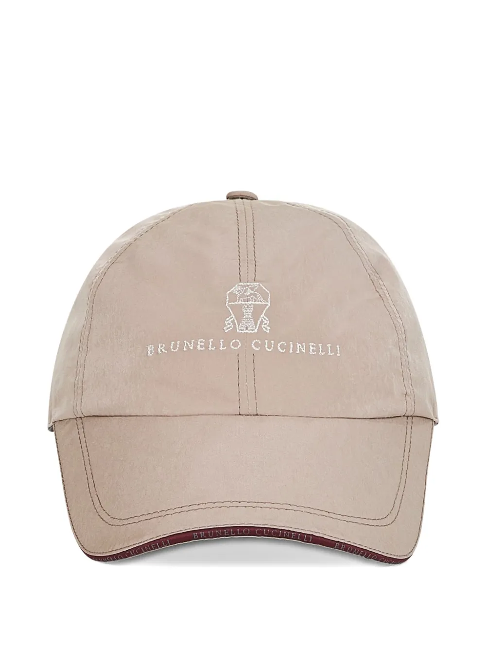 Brunello Cucinelli logo-embroidered cap | Neutrals | Image 1