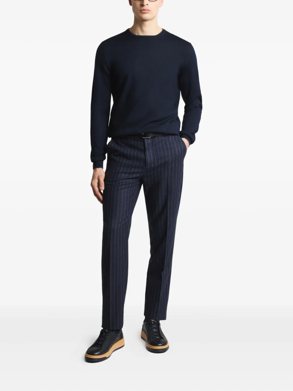 Fay crew-neck top Blauw