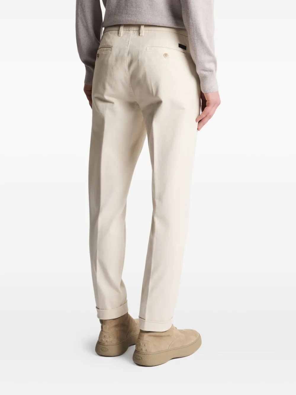Fay Straight pantalon Beige