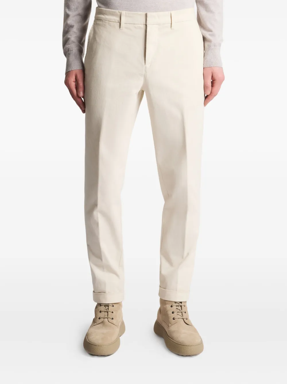 Fay Straight pantalon Beige