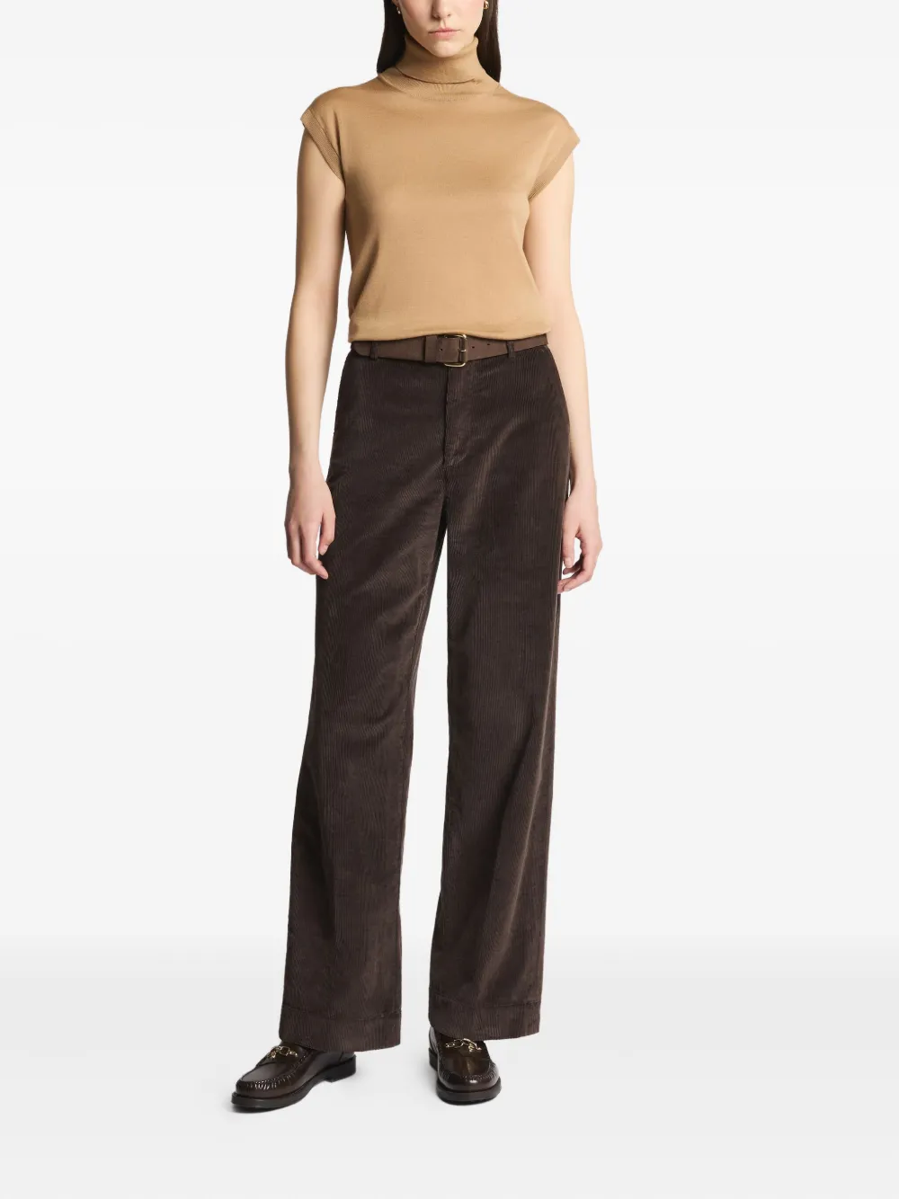 Fay Top met hoge hals Beige