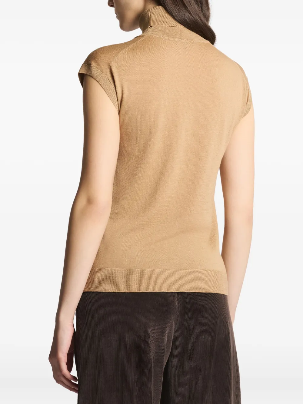 Fay Top met hoge hals Beige