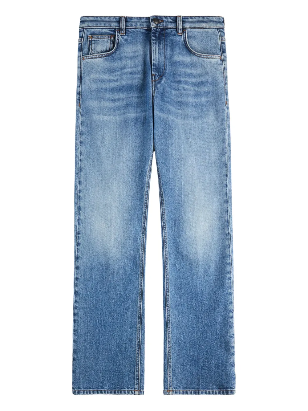 Fay Straight jeans met vervaagd effect Blauw