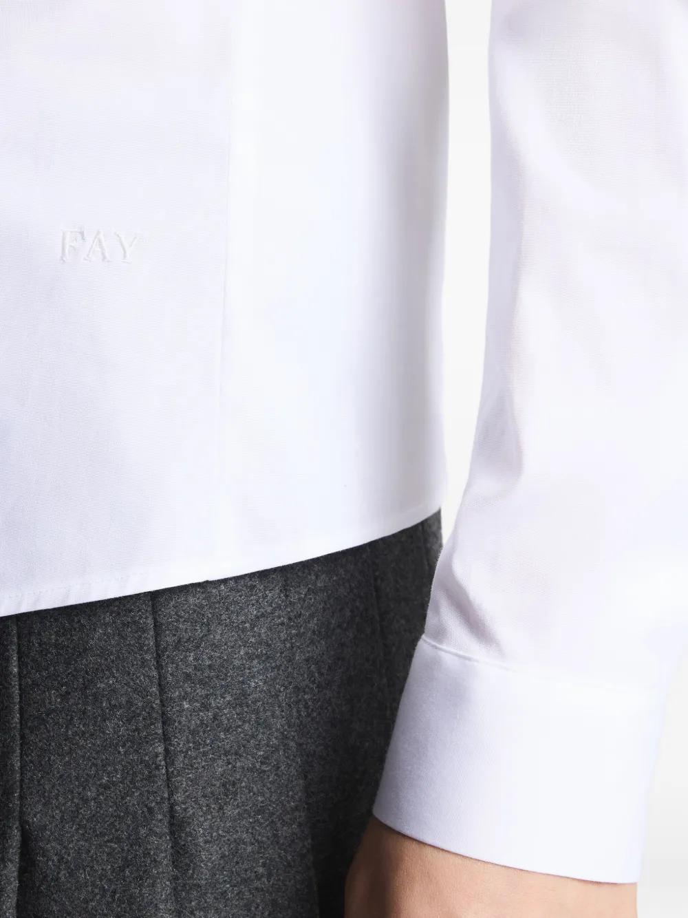 Fay Button-up blouse Wit