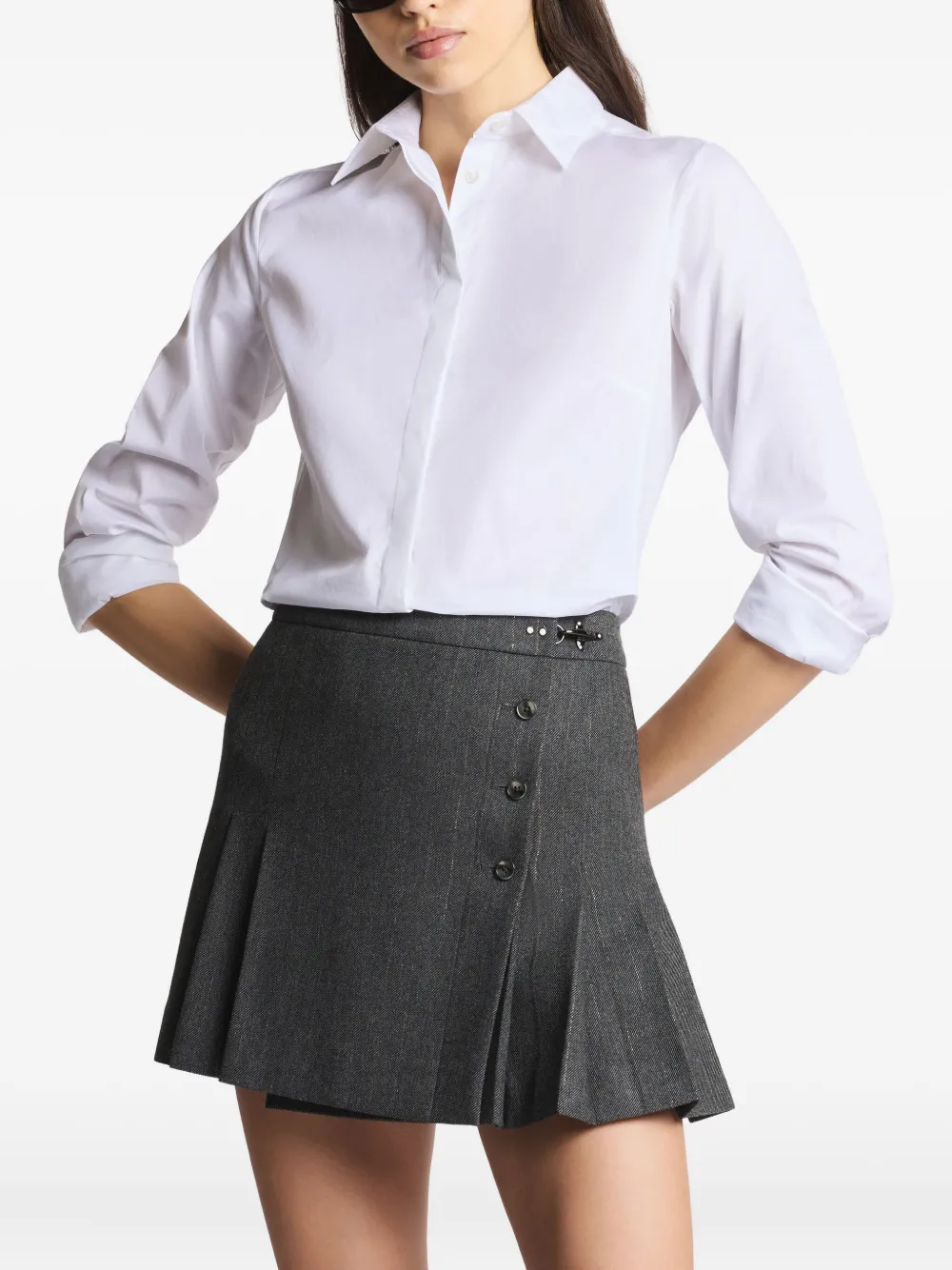 Fay Button-up blouse Wit