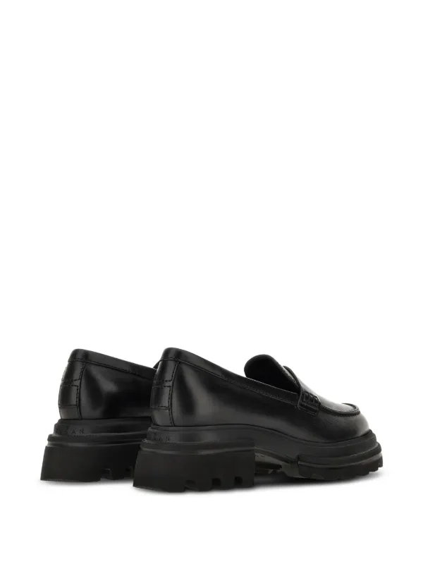 ローファー・オックスフォード HOGAN Woman Loafers Leather HXW6480EP20KXT S003 Hogan Leather Loafers | Black | FARFETCH