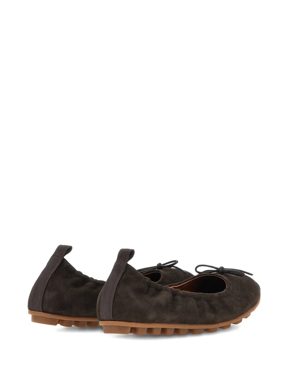 Hogan suede ballerina shoes Brown