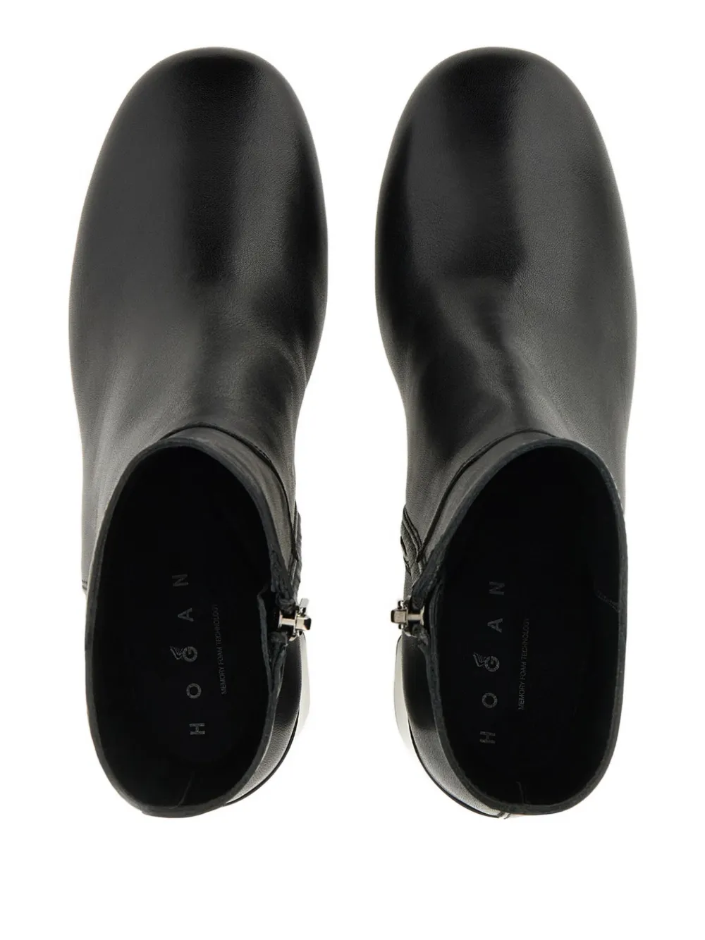 Hogan 90mm leather boots Black