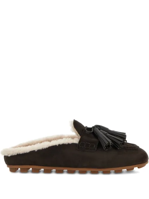 Hogan slippers de gamuza