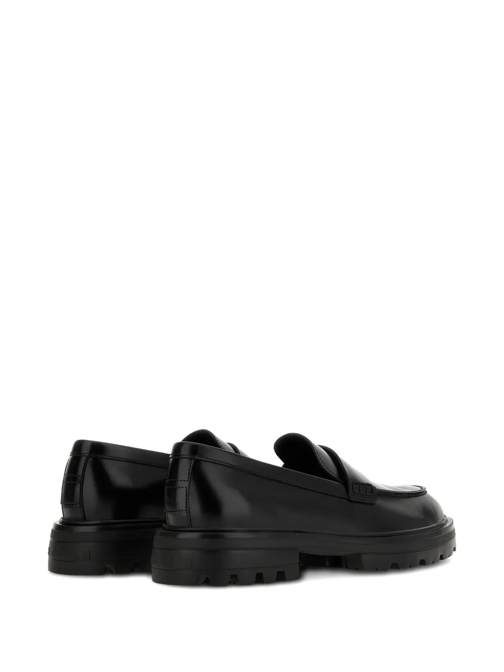 Hogan round-toe loafers Black
