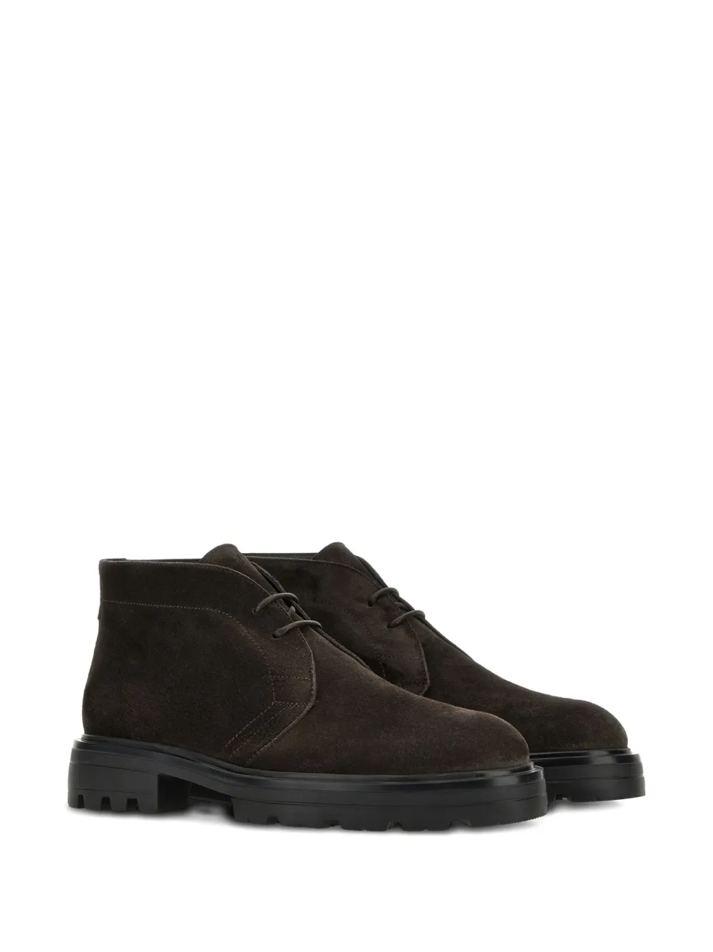 Hogan suede boots Black
