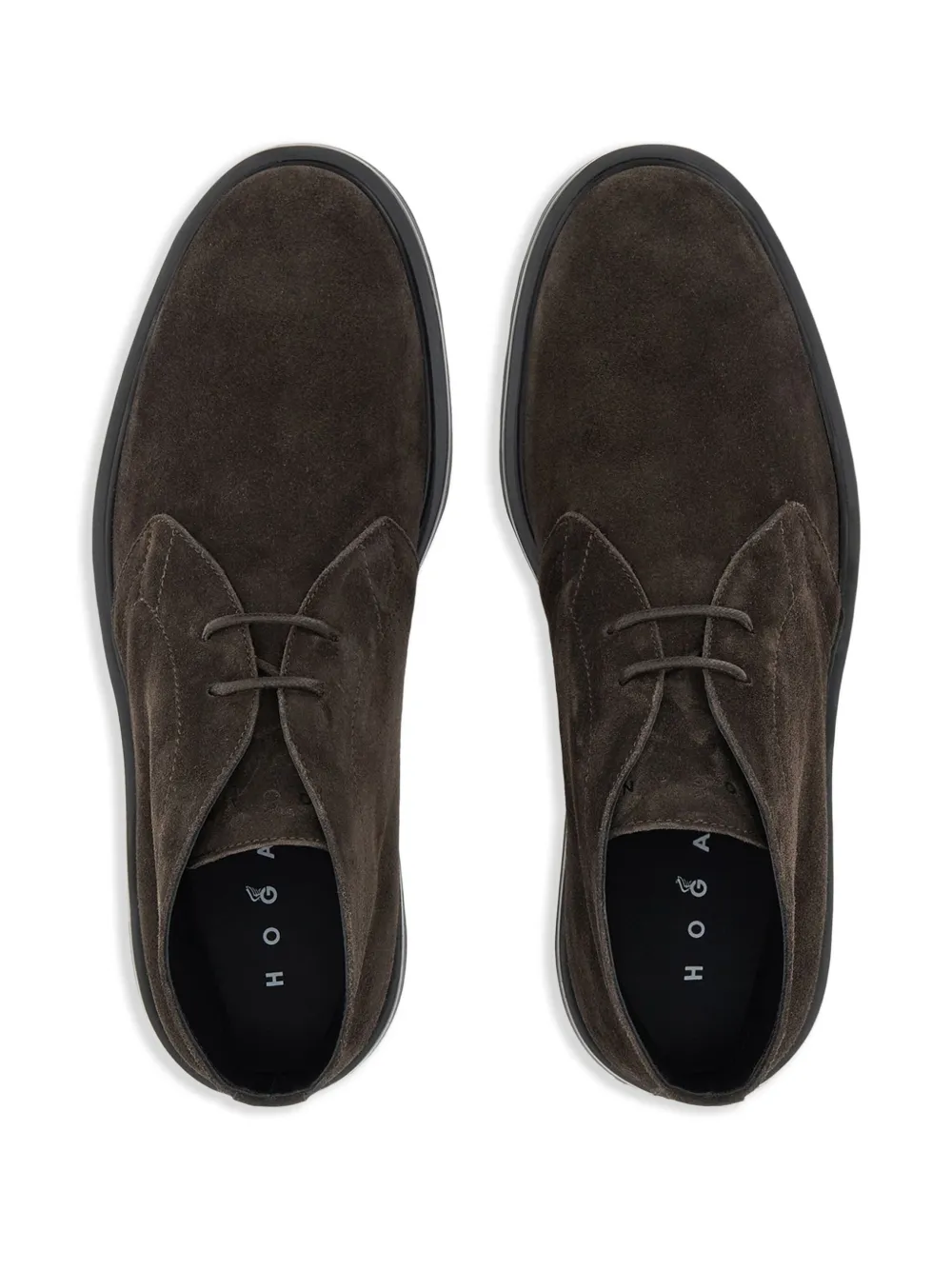 Hogan suede boots Black