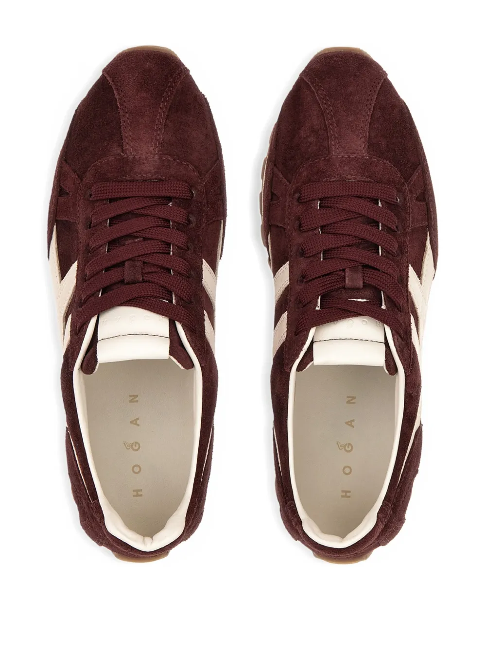Hogan suede-leather sneakers Red