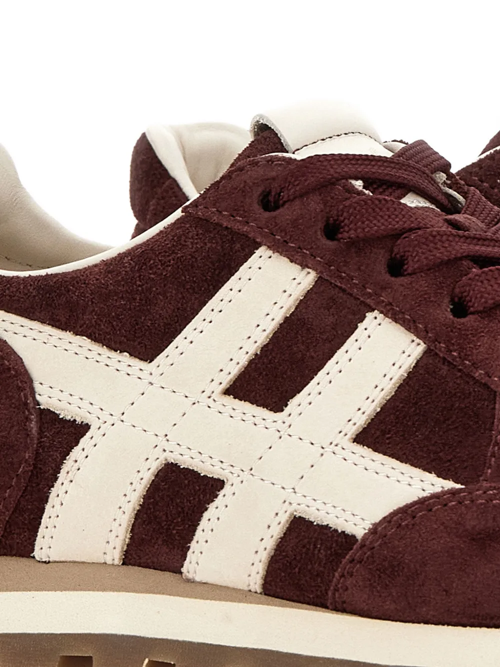 Hogan suede-leather sneakers Red