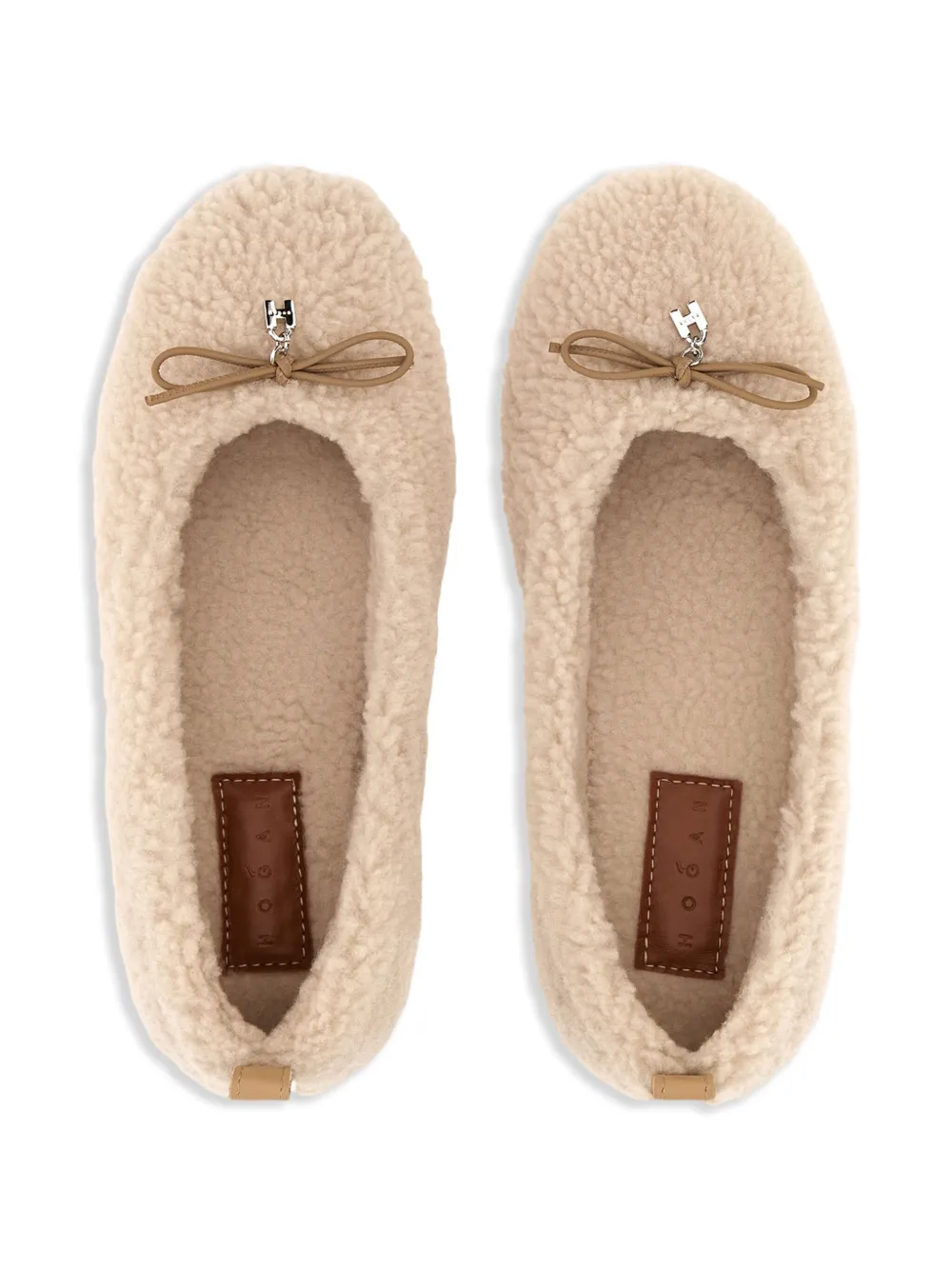 Hogan Lammy ballerina's Beige