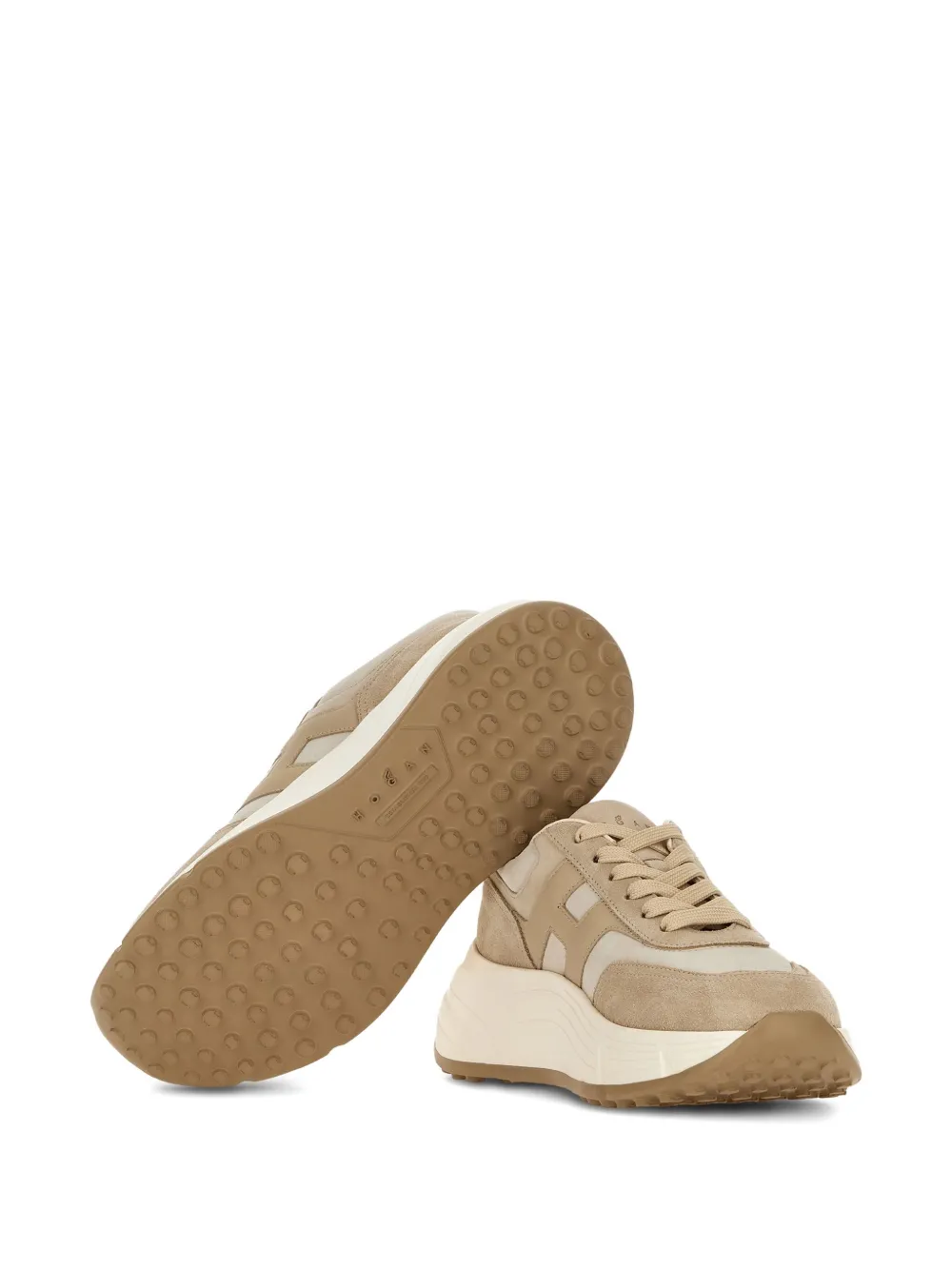 Hogan Leren sneakers Beige