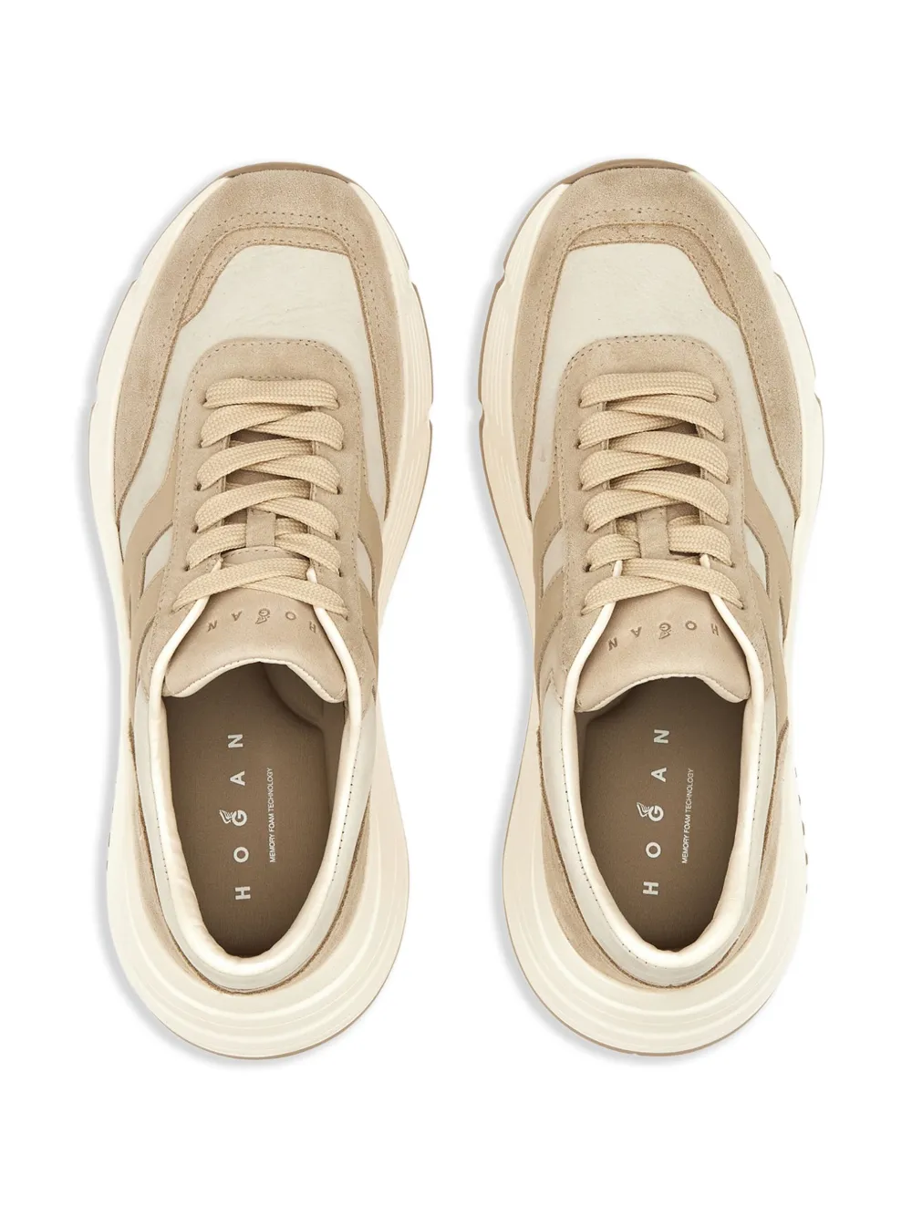 Hogan Leren sneakers Beige