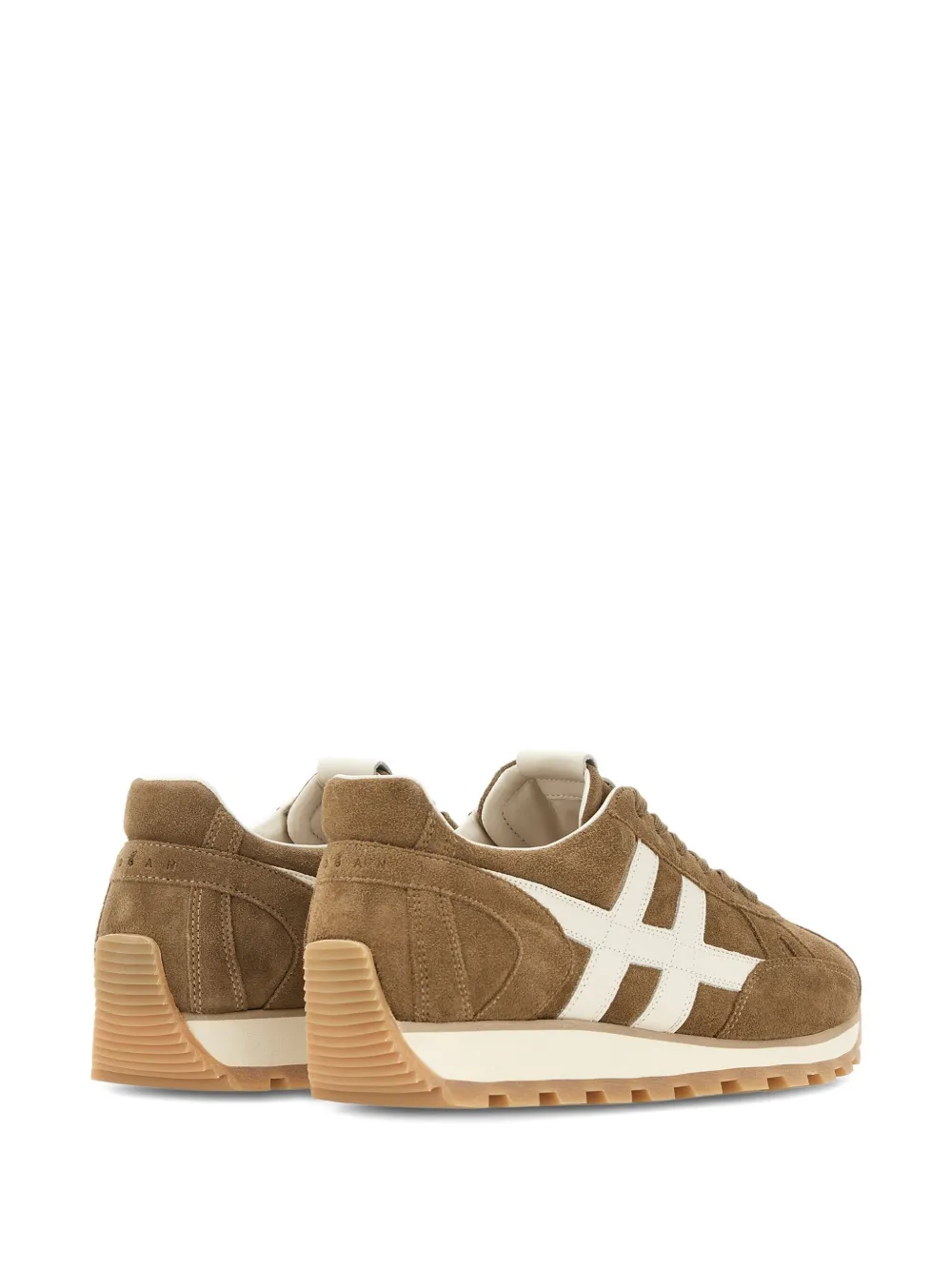 Hogan H-detail suede sneakers Bruin
